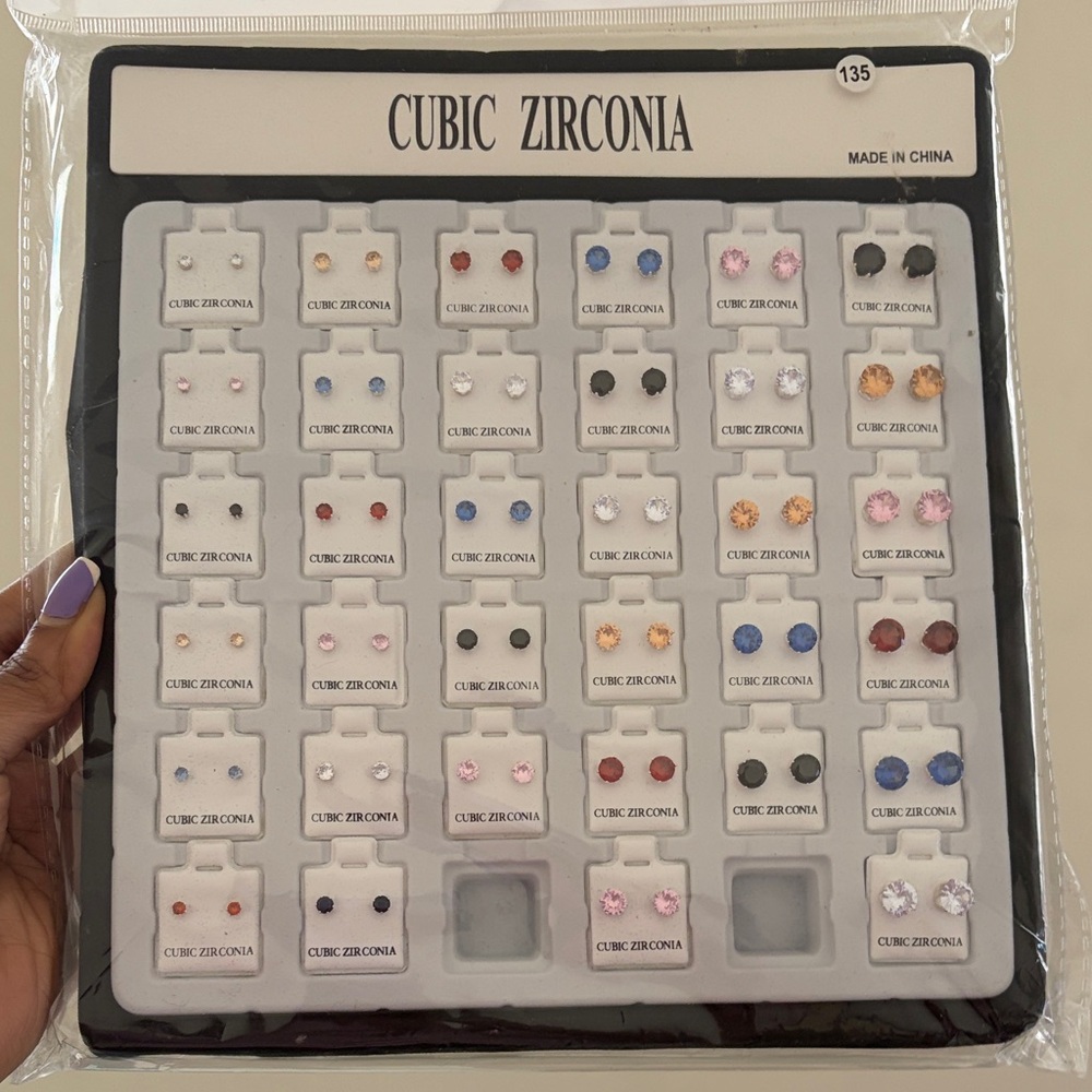 Cubic Zirconia Earring Set